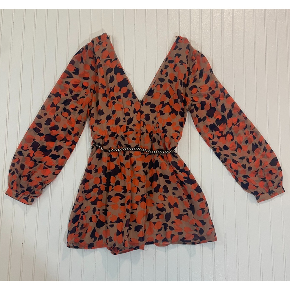 A'GACI Sexy Women's VNeck MULTICOLOR Printing Jumpsuits Short Romper Playsuits L - Picture 6 of 9